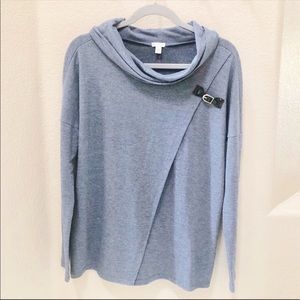 2/$10 Guess cowl neck poncho sweater